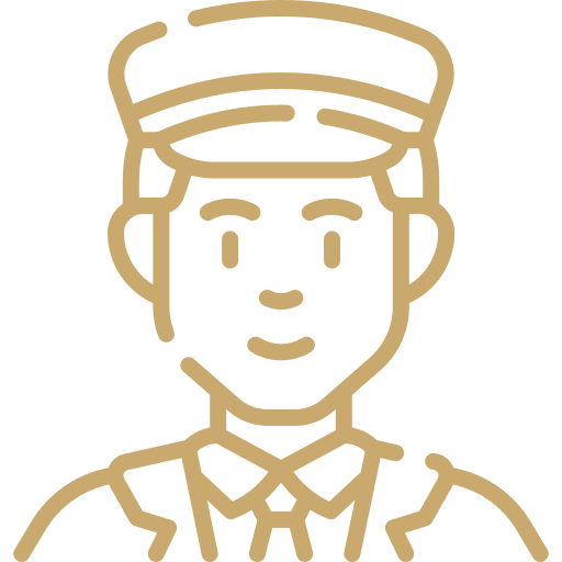 Symbol für professionellen Chauffeur